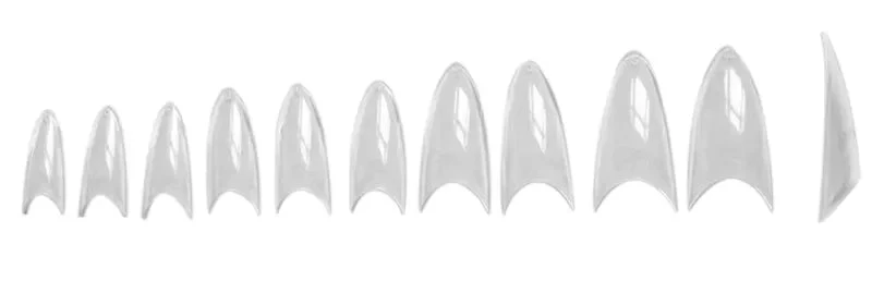 Faux Ongl.Stiletto Boitex100 Assort.Transparent