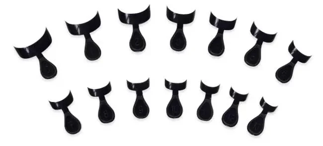 Faux Ongl.Embout French Noire Boitex140 Assort.