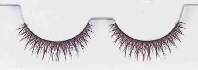 FAUX CILS COLORE BRUN x2 AVEC COLLE