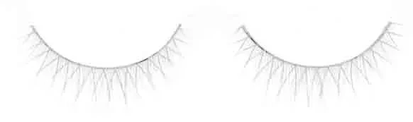 FAUX CILS COLORE BLANC x2 AVEC COLLE