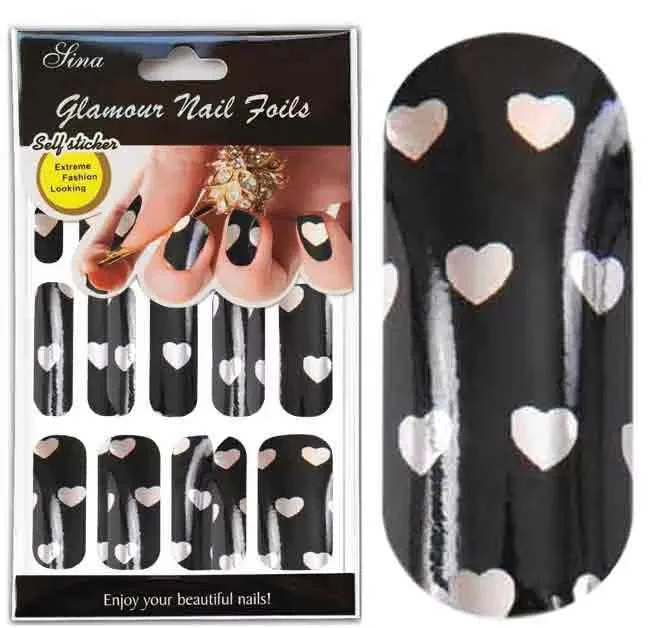 Feuille Stick Décox15 Noir Coeur Or - IB