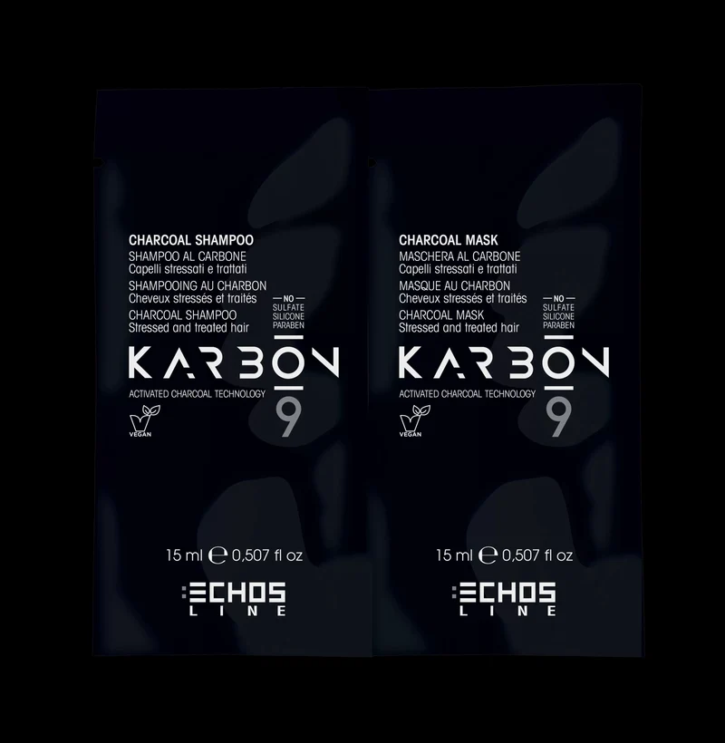 Echantillon Shamp + Masque 15ml charbon KARBON 9-