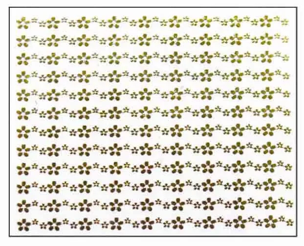 Décor Ongles Dore Fleurs Mns41 - IB
