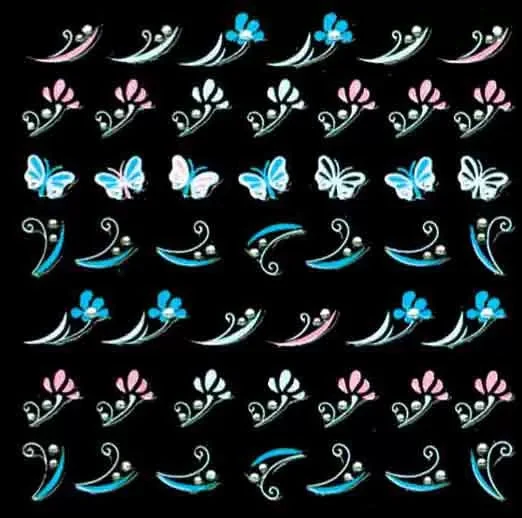 Décor Ongles Color Coeur+Papil Xts165 - IB