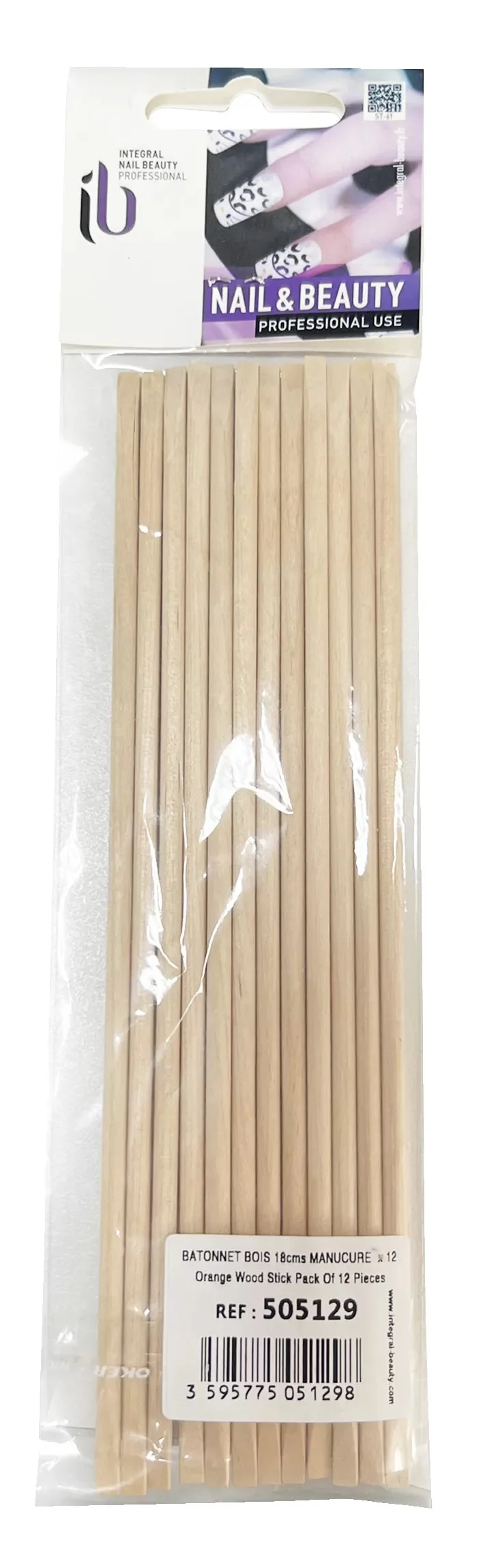 Batonnet Bois 18Cms Manucure X12