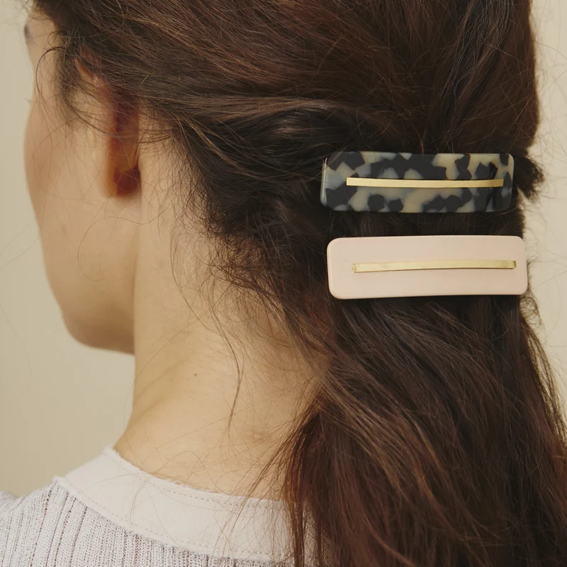 DORIC - Barrette décor or brossé