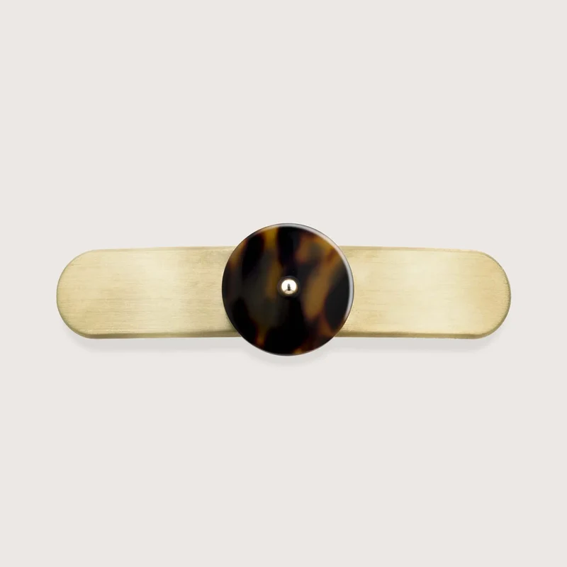 ICONIC - Grande barrette laiton doré