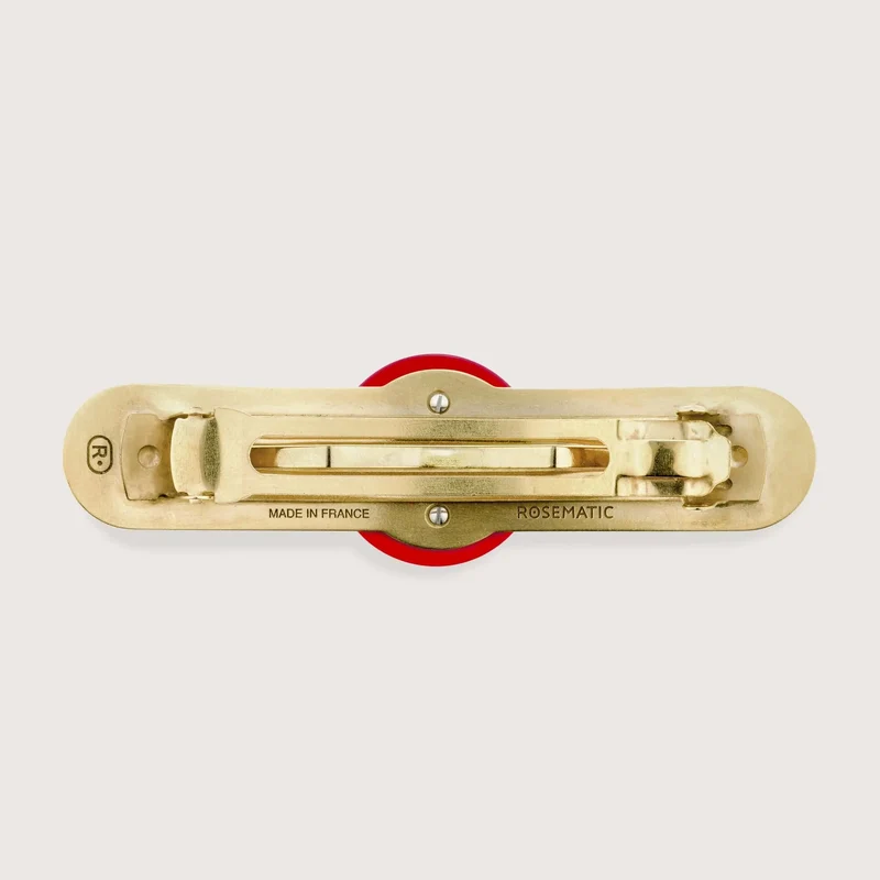 ICONIC - Grande barrette laiton doré