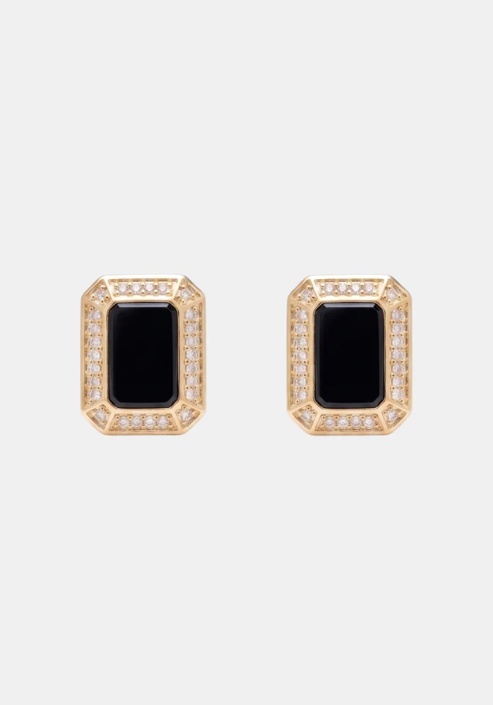 Boucles D'Oreilles Aura Noir