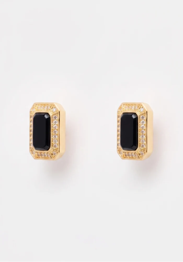 Boucles D'Oreilles Aura Noir