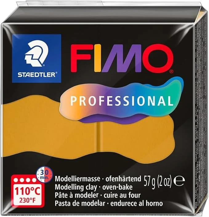 Pâte Fimo Pro Ocre pâte polymère 57g - 8040-17