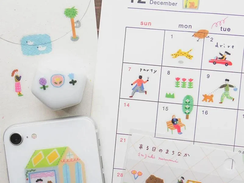 Stickers transparents One day in the city - Narumi Suzuki
