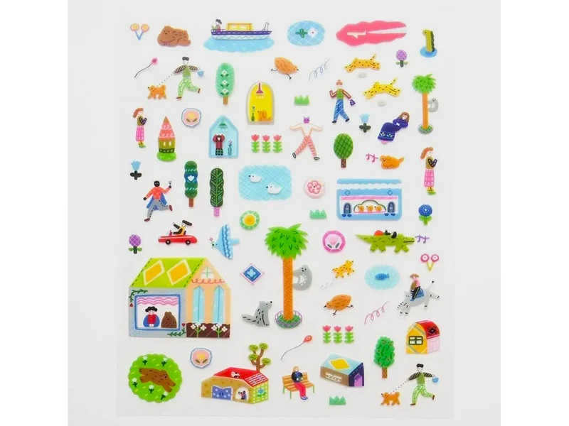 Stickers transparents One day in the city - Narumi Suzuki