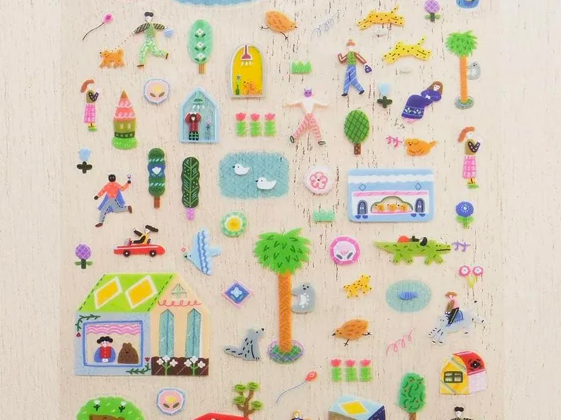 Stickers transparents One day in the city - Narumi Suzuki