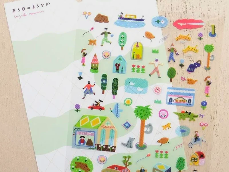Stickers transparents One day in the city - Narumi Suzuki