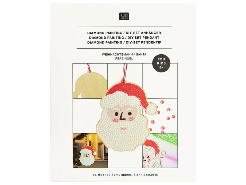 DIY-Set Diamond Painting - Pendentif Père Noël - Rico