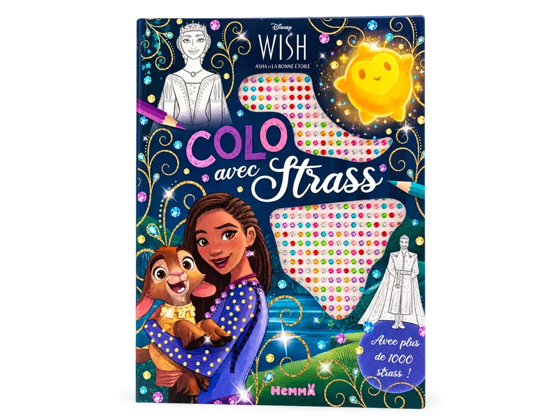 Coloriage Disney Wish avec plus de 1000 Strass
