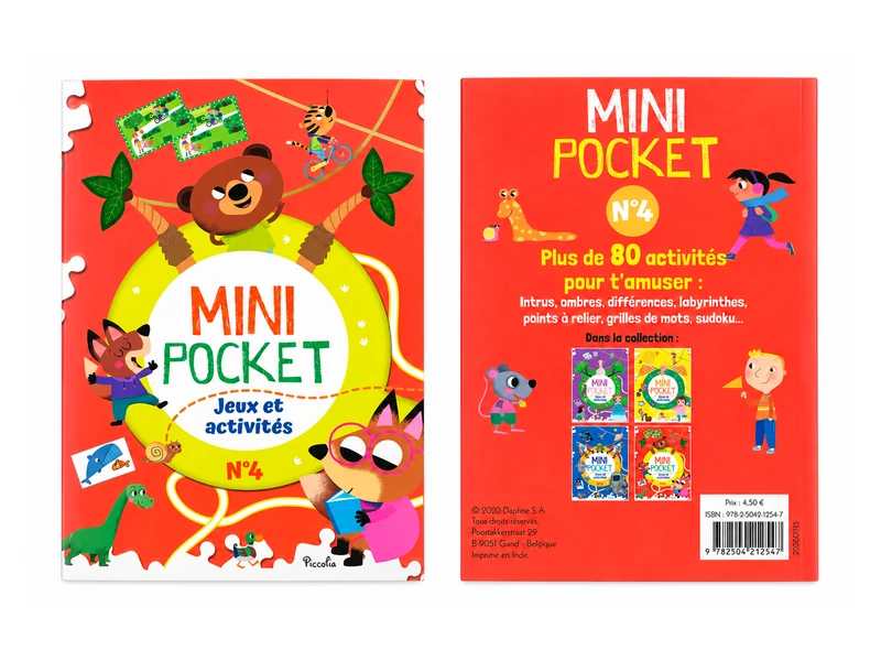 Mini pocket Jeux et Activités N°4 - Thème animaux intello