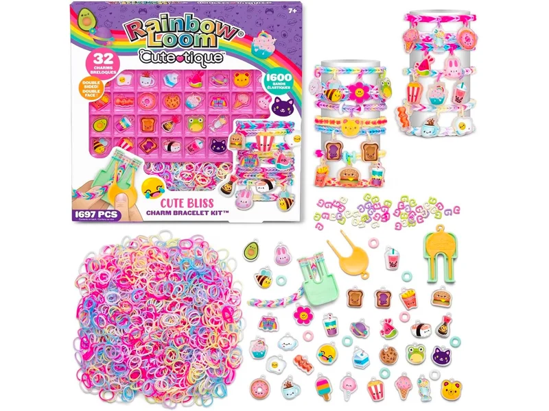 Coffret creation bracelet Kit Cutetique - Carebears Rainbow