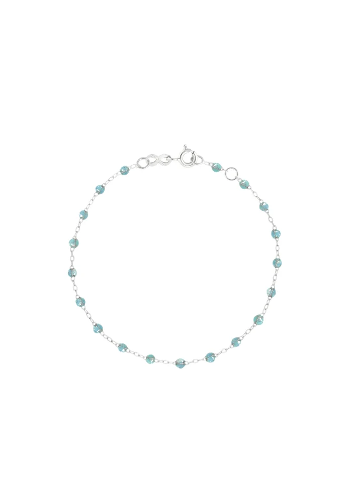 Bracelet Enfant Classique Gigi Or Rose Et Résines Aqua 13cm