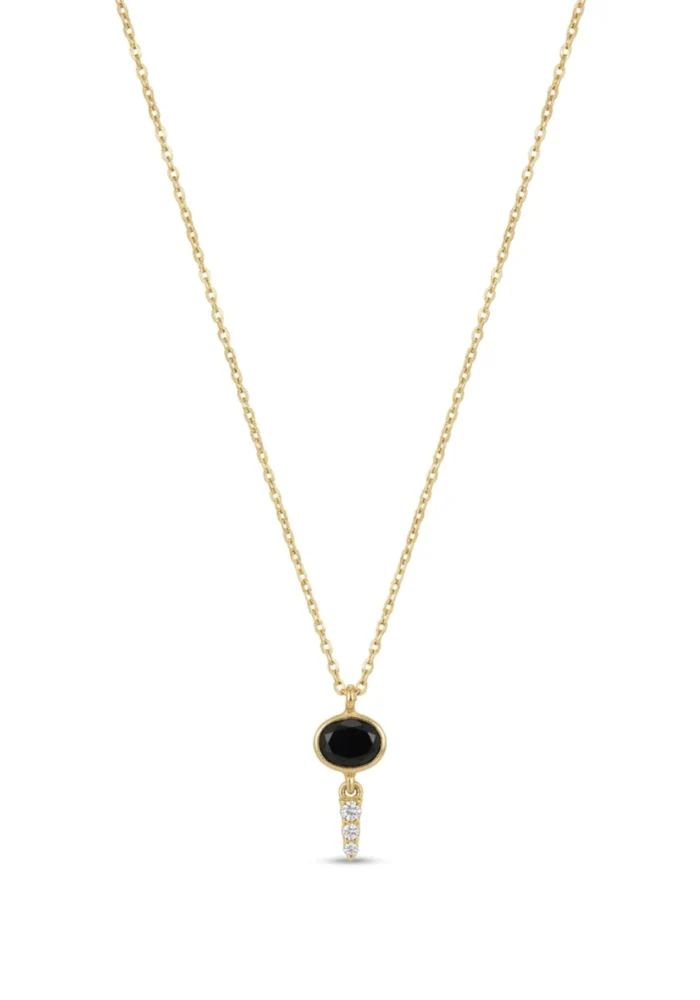Collier Berry Agate Noire
