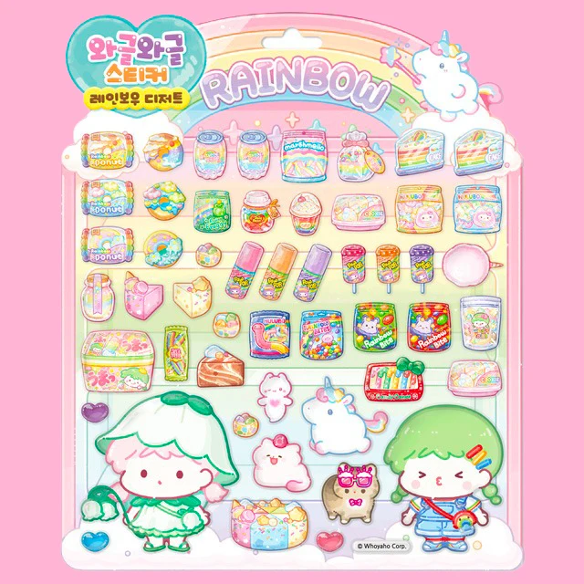 Stickers Tanghulu Coréen - Master dessert arc-en-ciel