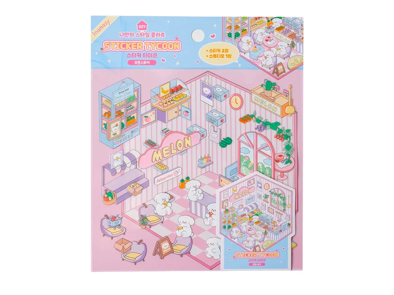 Stickers repositionnables Epicerie Kawaii - Tycoon Fruit Store