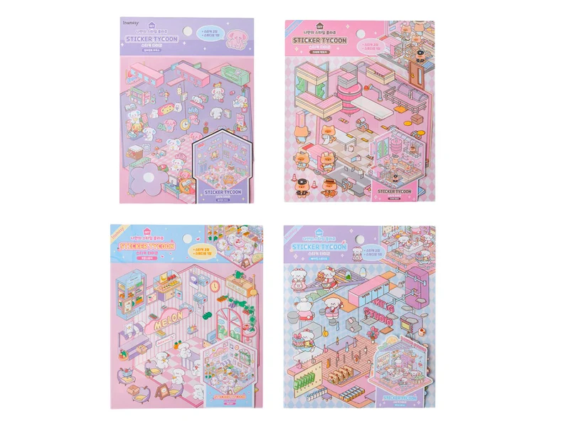 Stickers repositionnables Epicerie Kawaii - Tycoon Fruit Store