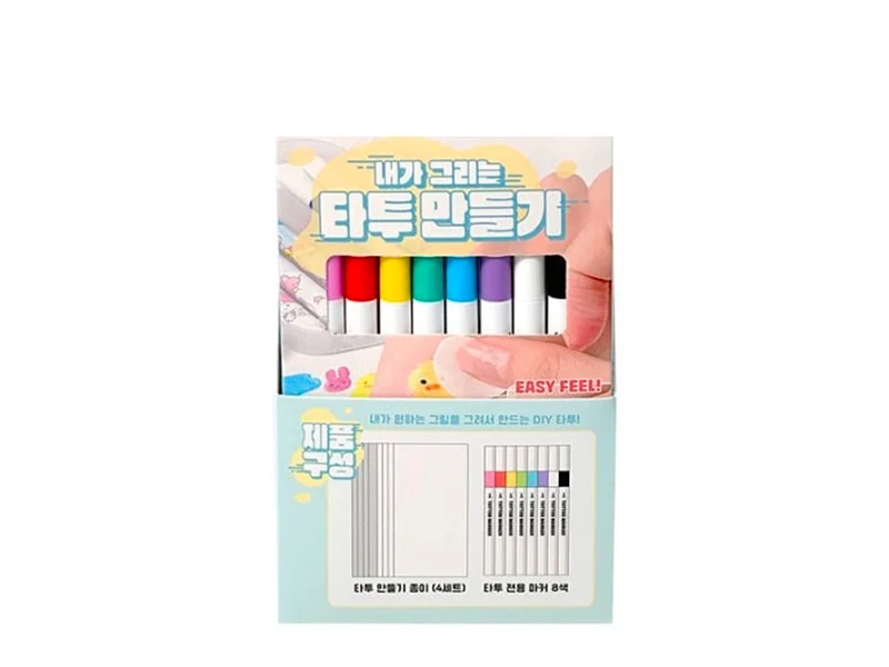 Kit de feutres pour tatouages-stickers DIY