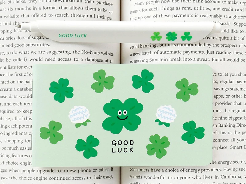 Carnet de poche Trèfle Smile Lucky