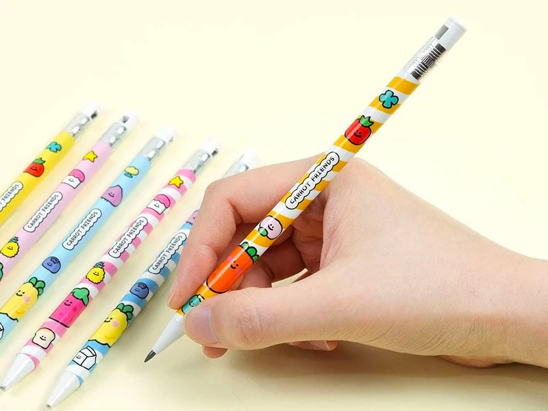Set crayons et mines Carrot Friends - Fraise