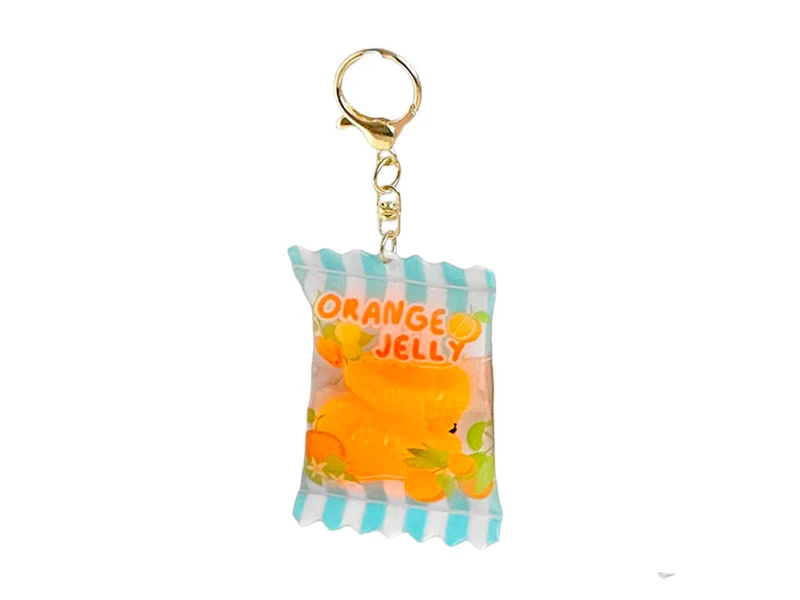 Porte-clés Jelly fruit Kawaii Surprise (modèle aléatoire)