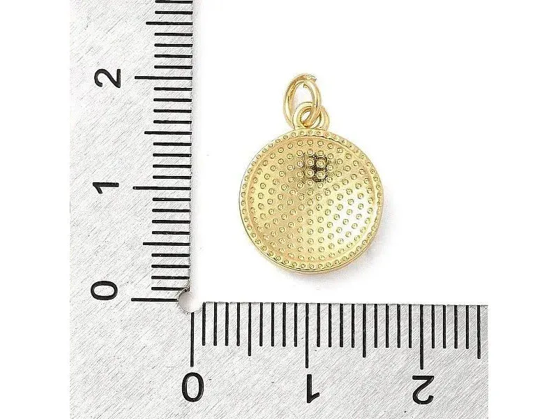 Breloque Palmier émaillée or et blanc - Dorée à l'or fin 18K