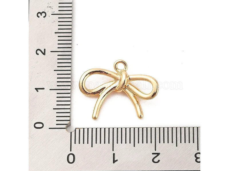 Breloque Joli Noeud doré - Laiton doré à l'or fin 18K