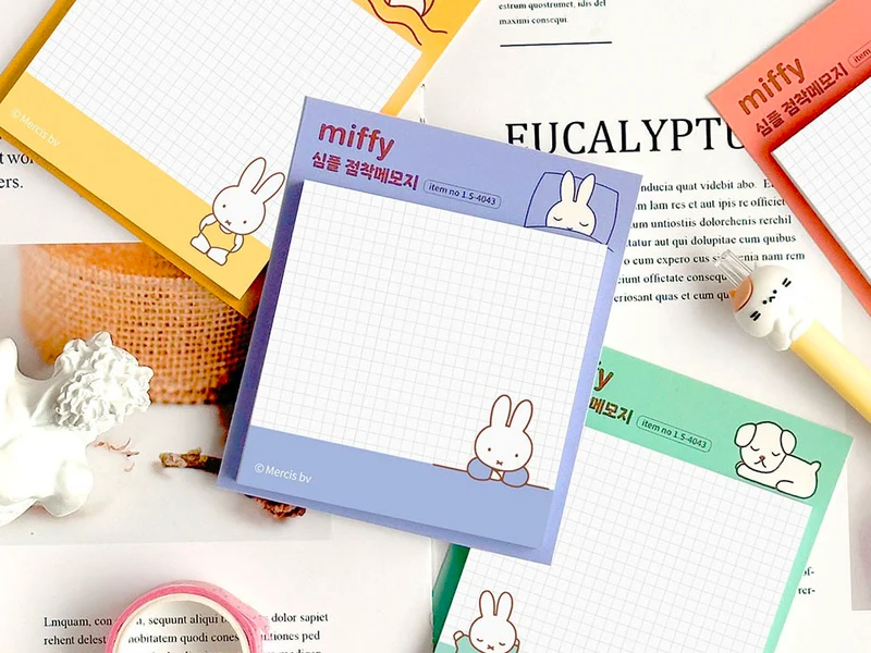 Notes adhésives Miffy rouge