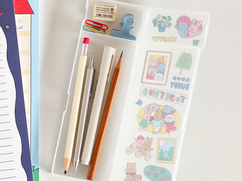 Ensemble set stickers & trousse à personnaliser - Mes copains et moi