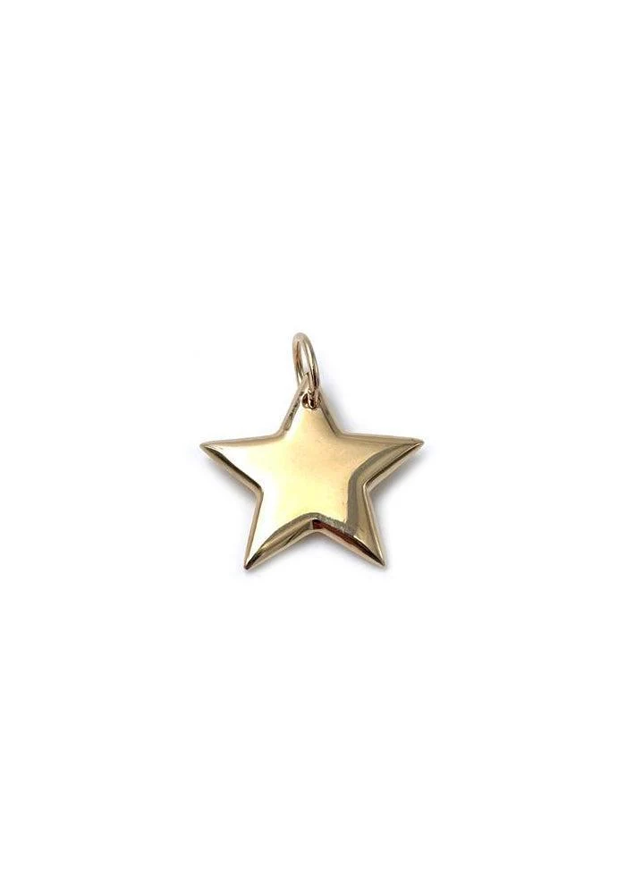 Pendentif Estrella Etoile Pleine Po Jaune