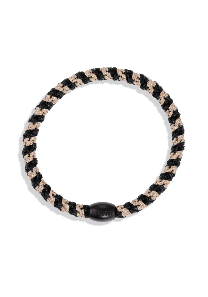 Élastique Kknekki Slim Black Beige Glitter Stripe