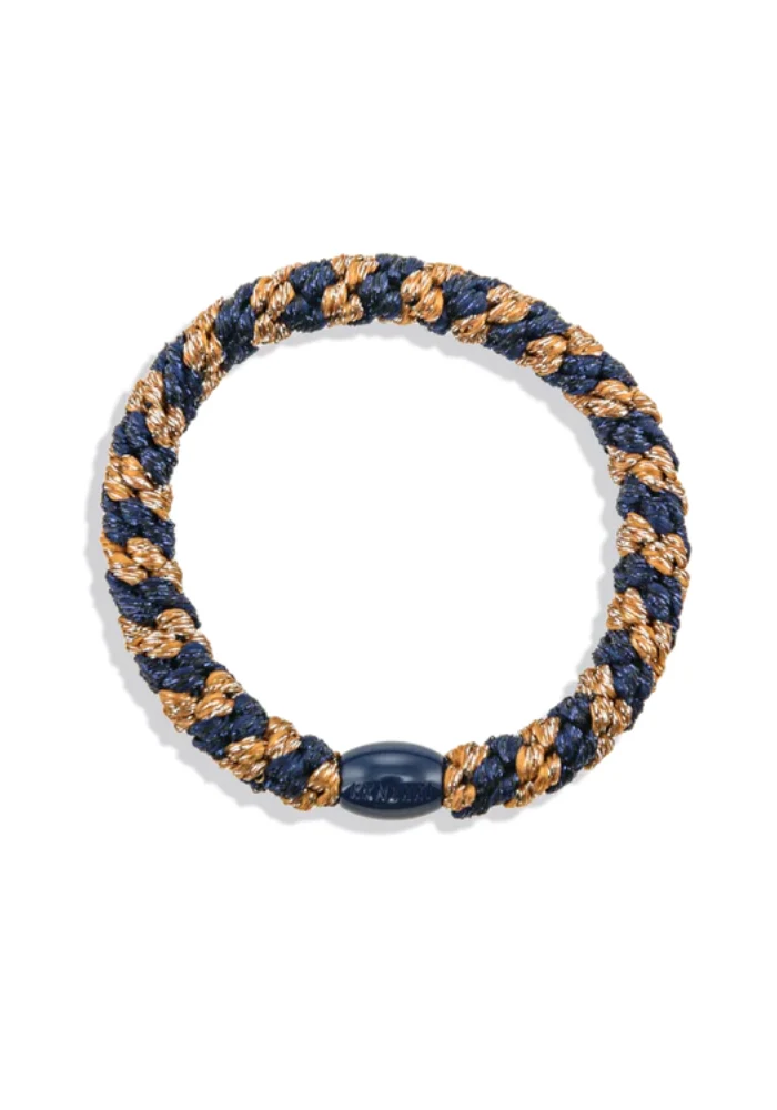 Élastique Kknekki Cognac Glitter Navy Glitter Stripe