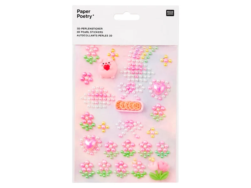 Autocollants perles et figures 3D Cookies - Rico