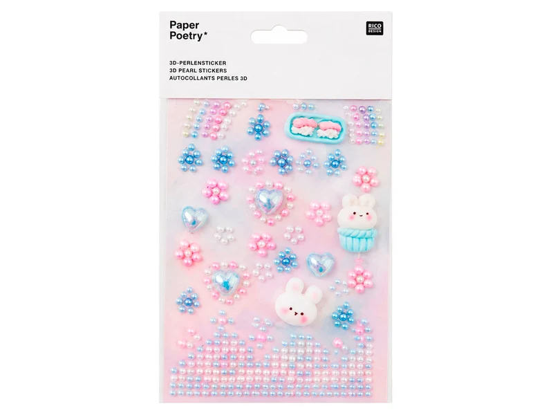 Autocollants perles et figures 3D Sushis - Rico