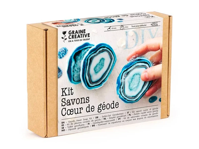 Kit DIY Savons Coeur de Géode