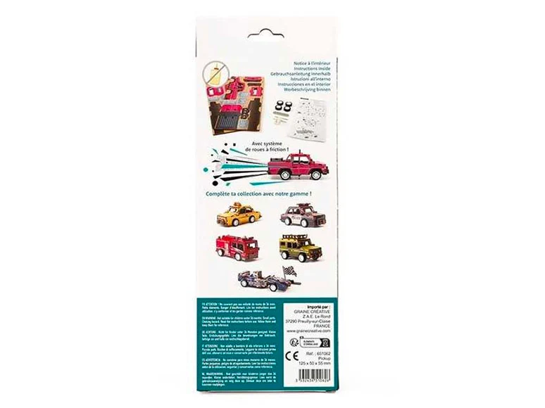 Maquette 3D Bois - Vehicule Pick Up