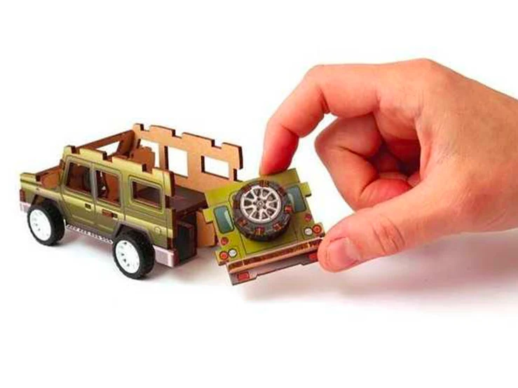 Maquette 3D Bois - Véhicule 4X4
