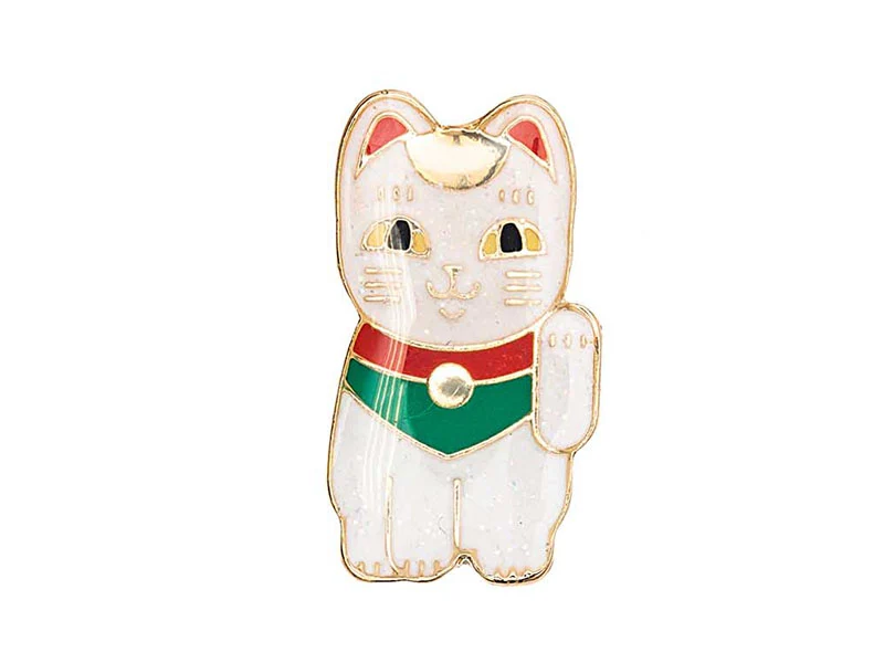 Pin's chat porte bonheur