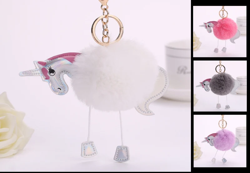Trousseau / porte-clés "Licorne" _