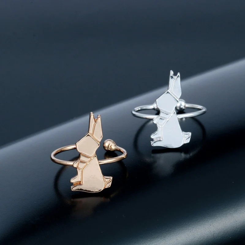 Anneau "Lapin origami" _ !
