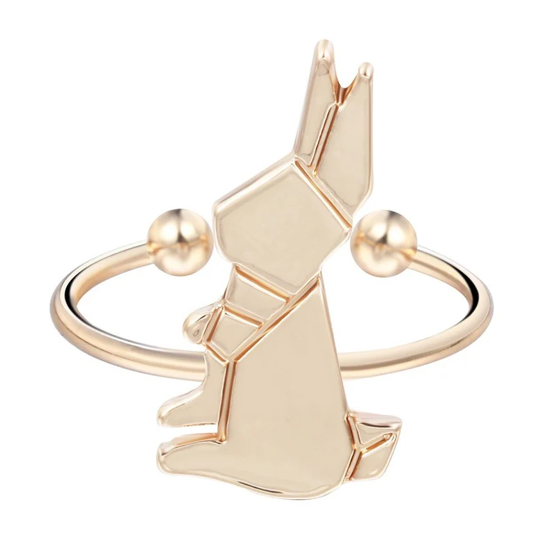 Anneau "Lapin origami" _ !