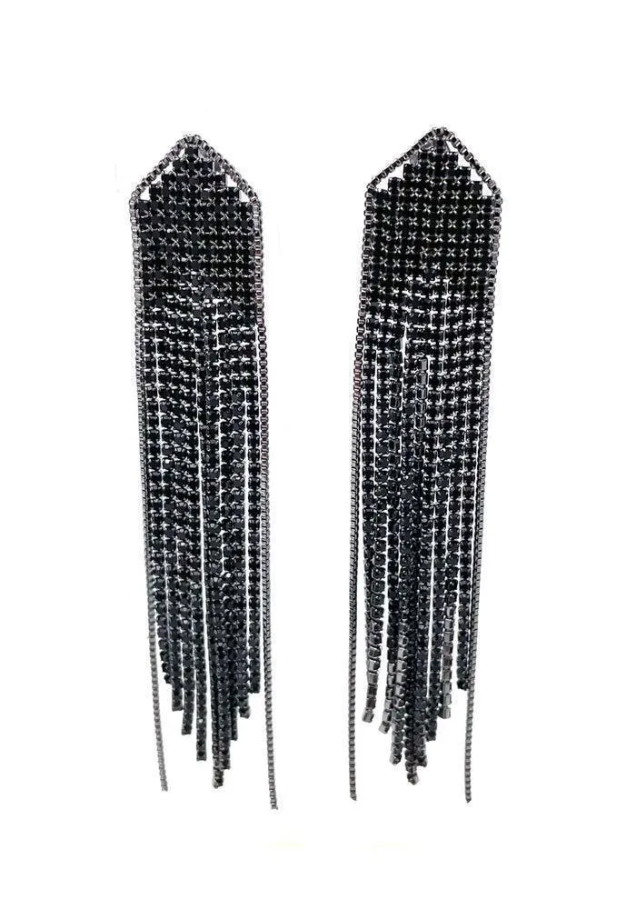 Boucles D'Oreilles Madison Noir