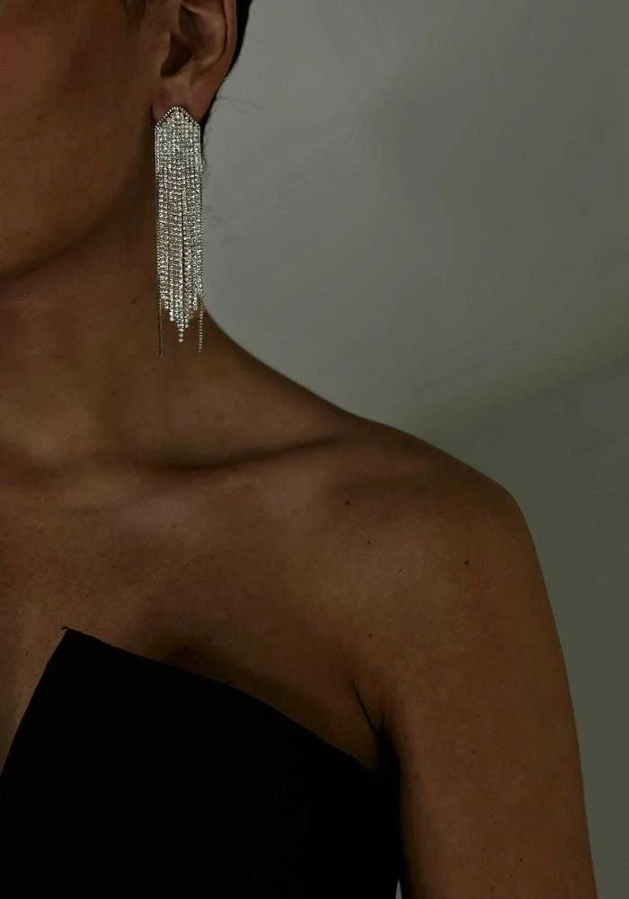 Boucles D'Oreilles Madison Noir